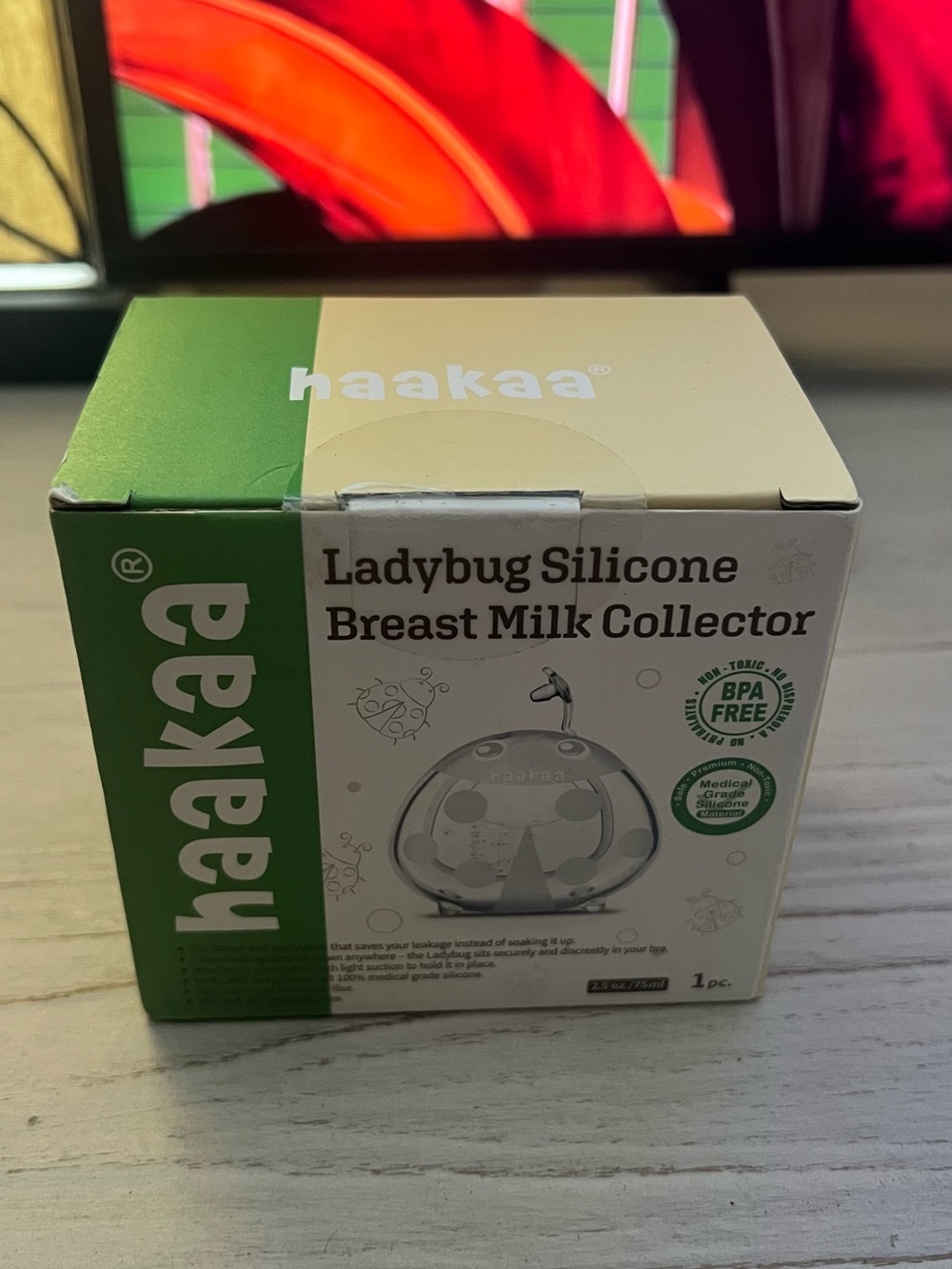 haakaa Ladybug Silicone Breast Milk Collector - Green